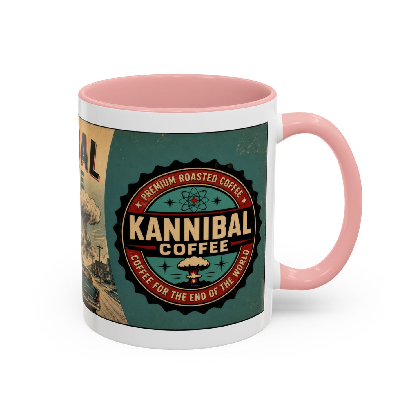 Kannibal Coffee™ – Coffee for the End of the World Retro Accent Mug (11/15oz)