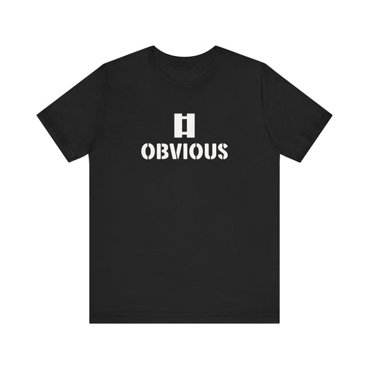 Captain Obvious Logo Tee — Minimalist Graphic Short Sleeve T-Shirt